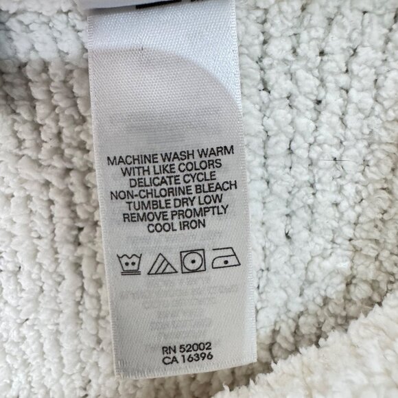 Vintage White Villager By Liz Claiborne Womens Button-Up Collar Cardigan Sweater - Picture 6 of 10